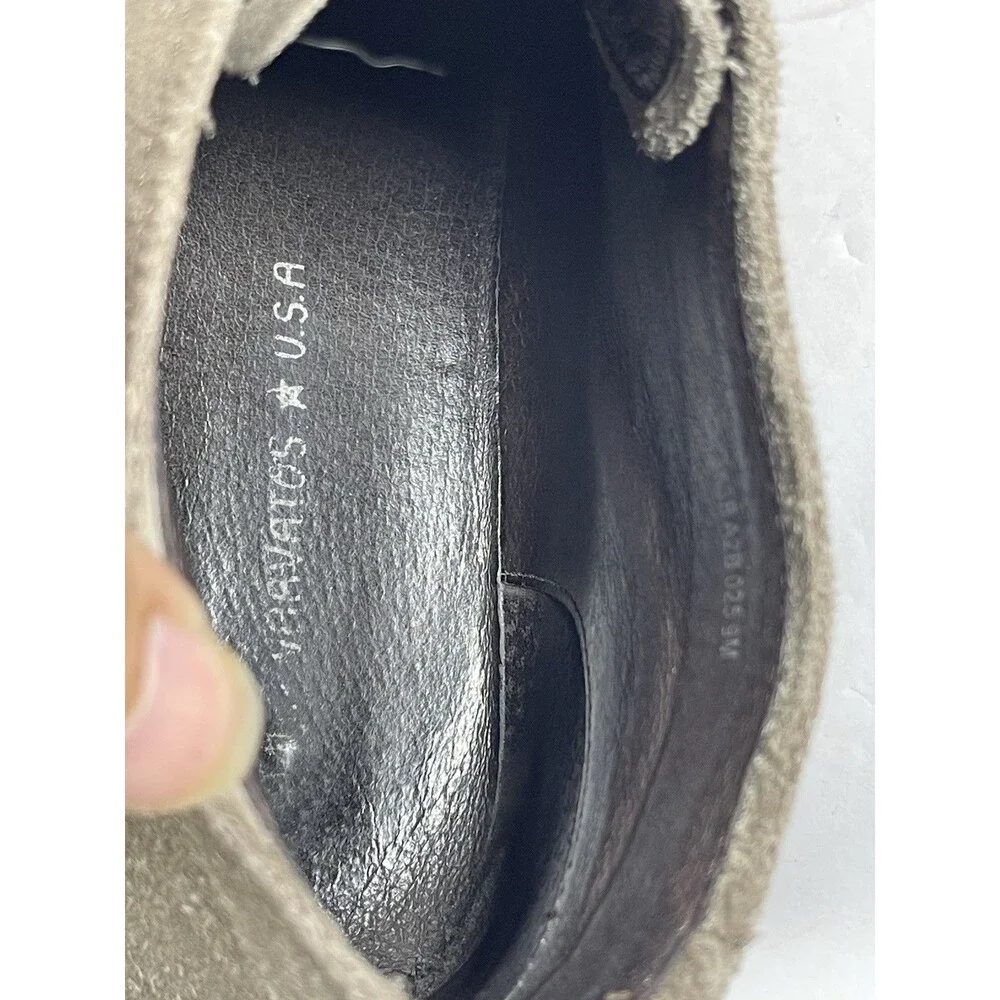 John Varvatos USA Men's Suede Chukka Boots Size 9M Gray Brown Desert Boot Hand
